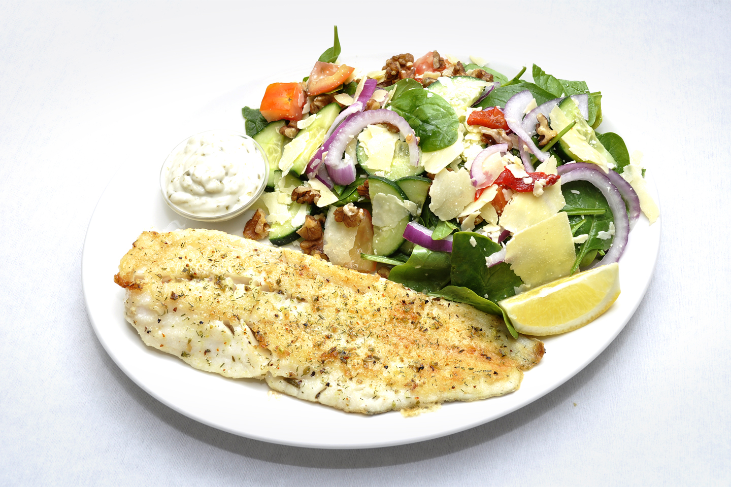 Food Photography Melbourne - Fish & Salad photo